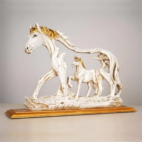 Horse Sculpture Resin Statue Home - Image 2