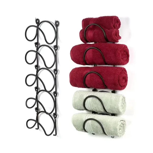 Wall-Mounted Wine Rack or Towel