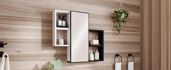 Modern Medicine Cabinet with Mirror - Image 7