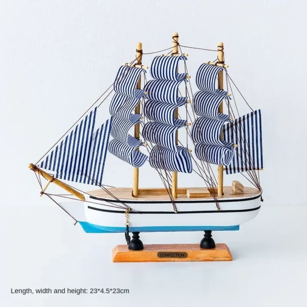 Wooden Sailboat Model - Image 13