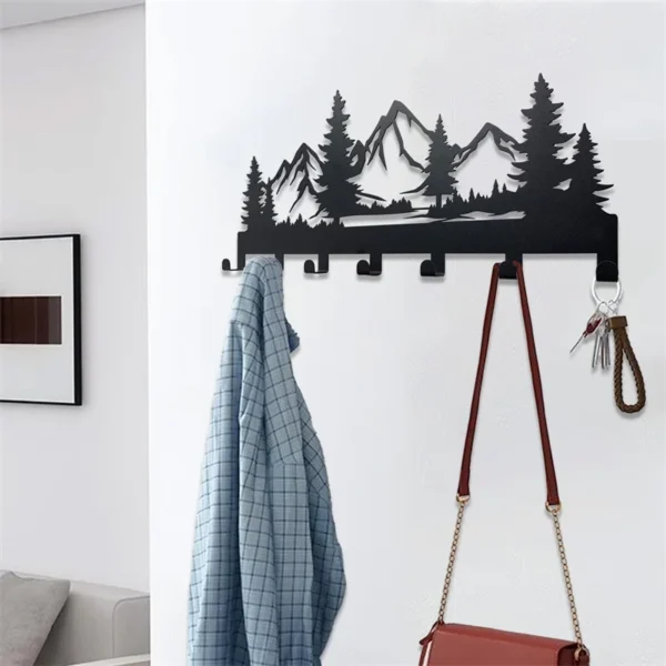 Beautiful mountain forest metal key holder - Image 3