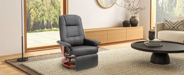 Adjustable Swivel Lounge Chair with Footrest - Image 8