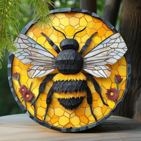 Bee & Honeycomb Decorative Sings - Image 6