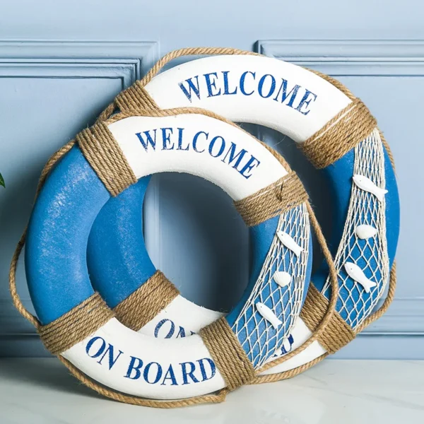 1pc Nautical Style Foam life buoy, Home Décor