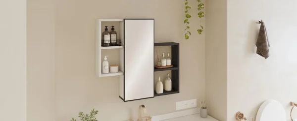 Modern Medicine Cabinet with Mirror - Image 8