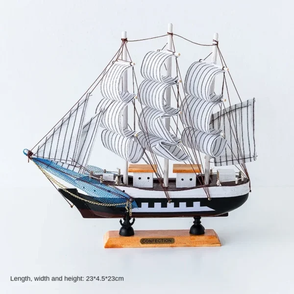 Wooden Sailboat Model - Image 12