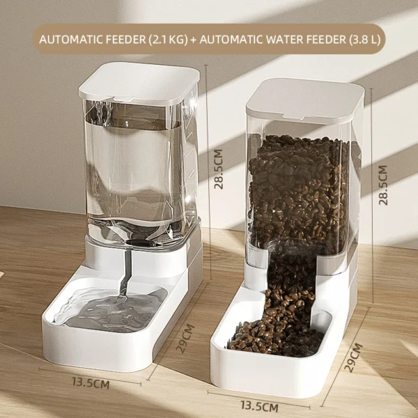 Pet Automatic Feeding Water - Food Bowl Transparent - Image 7