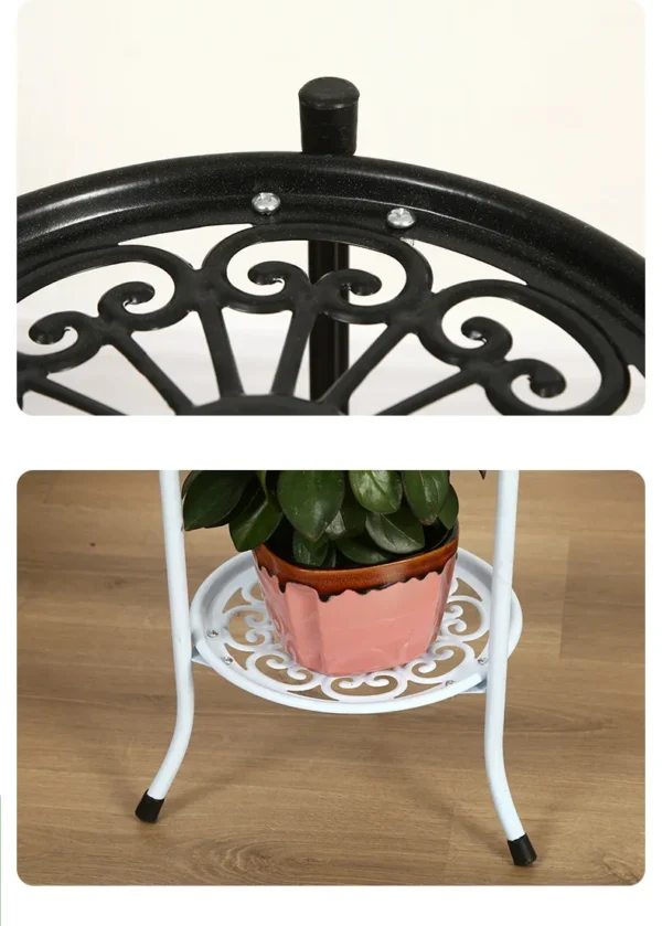 Double Layer Metal Plant Pot Stand - Image 12