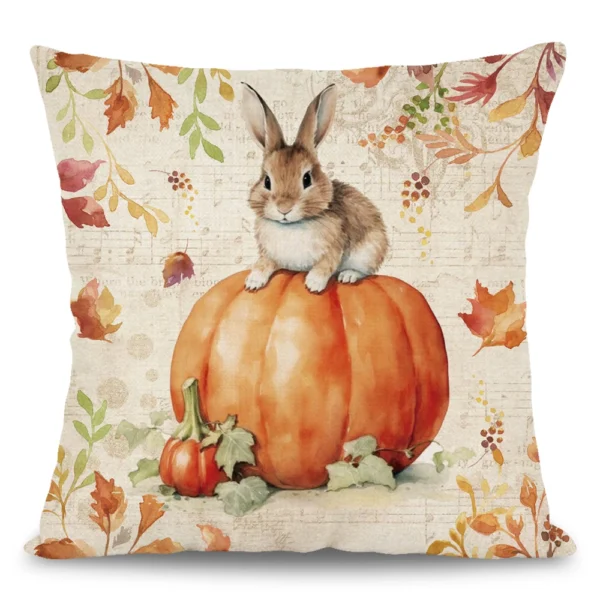 1pc/4pcs Happy Fall Pillow cover - Image 8