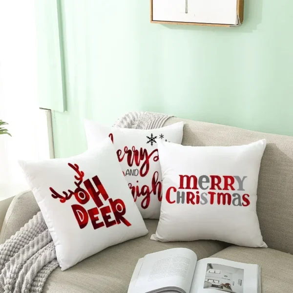 Christmas Cushion Cover Pillowcase - Image 4