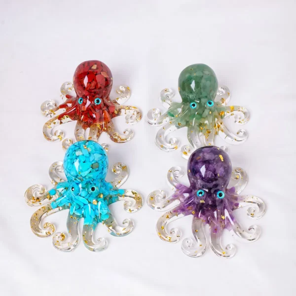 1PC Natural Crystal Gravel Octopus - Image 3