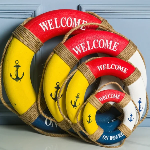 1pc Nautical Style Foam life buoy, Home Décor - Image 2