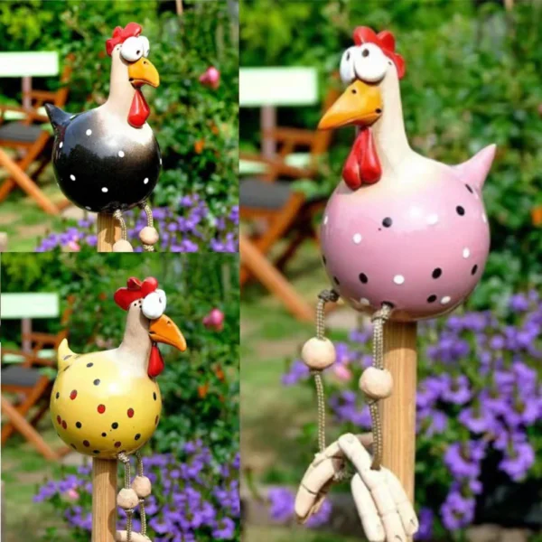 Decorative Chicken Statue - Image 4