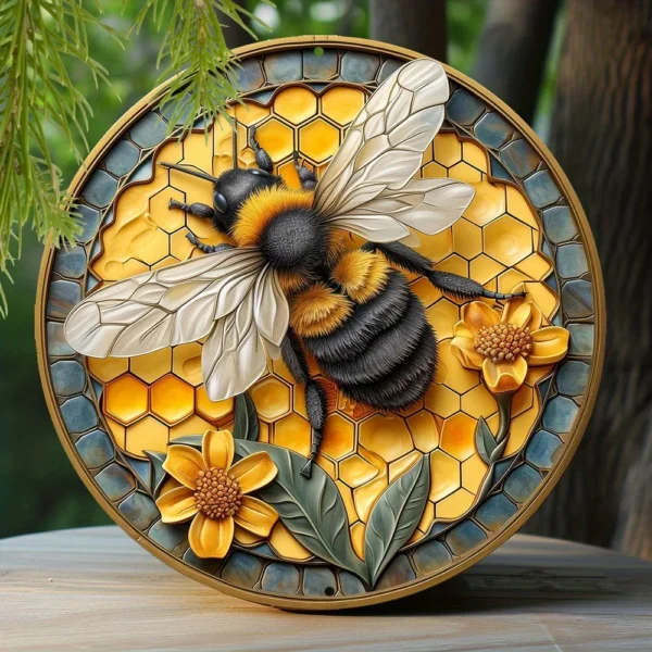 Bee & Honeycomb Decorative Sings - Image 5