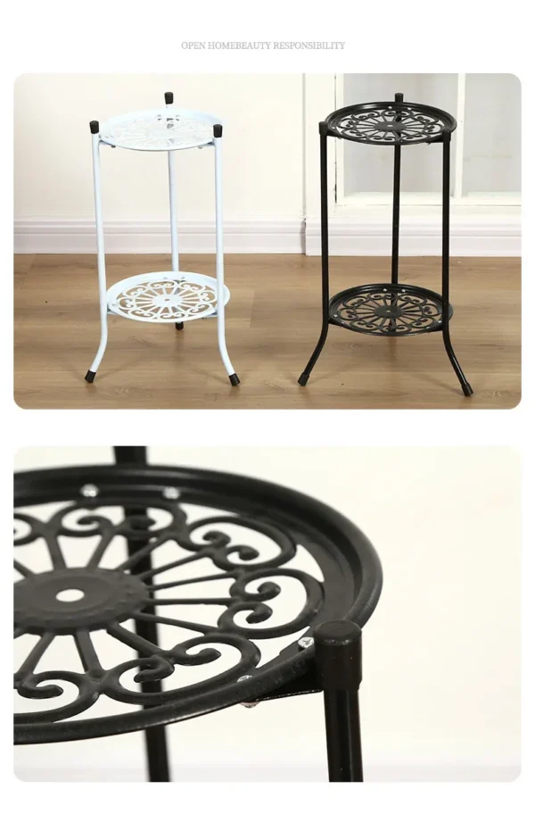 Double Layer Metal Plant Pot Stand - Image 11