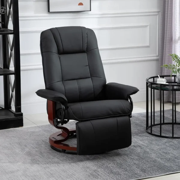 Adjustable Swivel Lounge Chair with Footrest