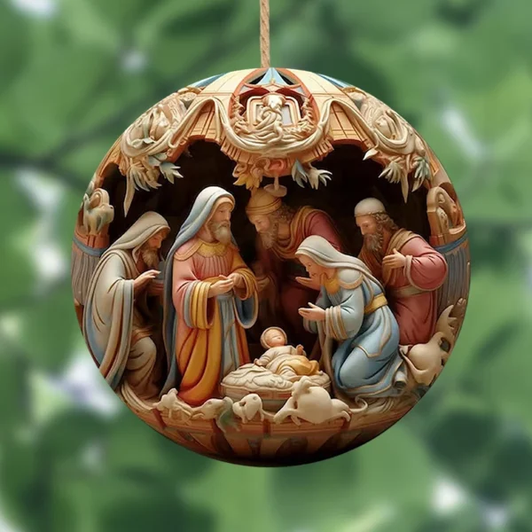 Cross-border 3D effect Christmas Nativity - Image 11