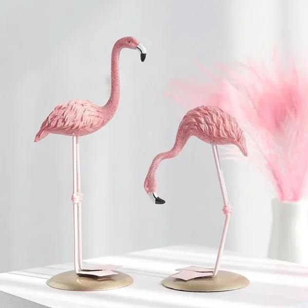 Creative Pink Resin Flamingo - Image 3