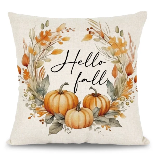 1pc/4pcs Happy Fall Pillow cover - Image 10