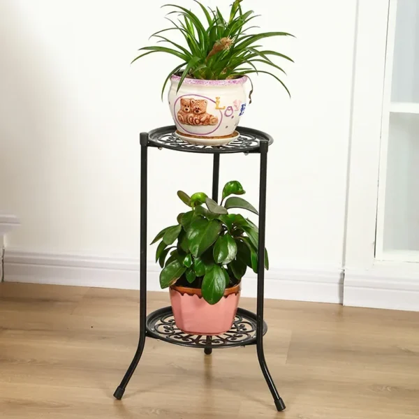 Double Layer Metal Plant Pot Stand - Image 8