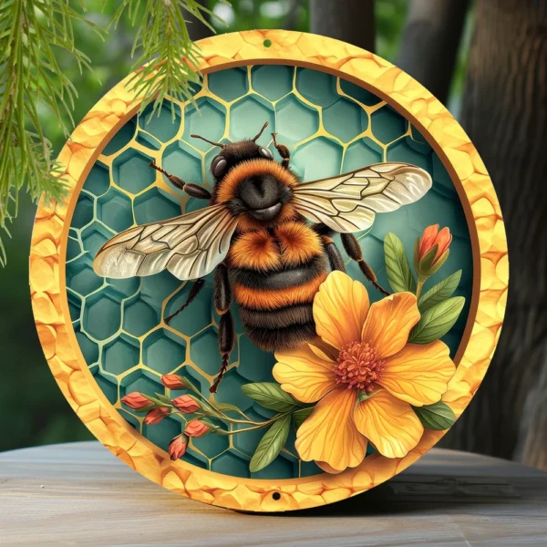 Bee & Honeycomb Decorative Sings - Image 3