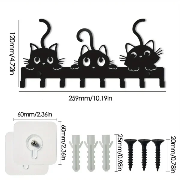 Cute Cat Key Rack - Image 2