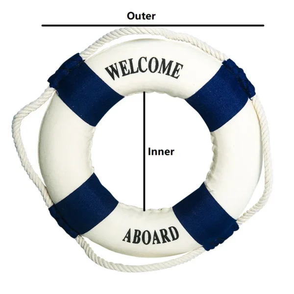 1pc Nautical Style Foam life buoy, Home Décor - Image 5