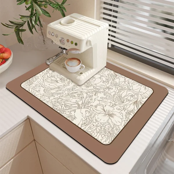 Coffee Machine Countertop Absorbent Mat - Image 2