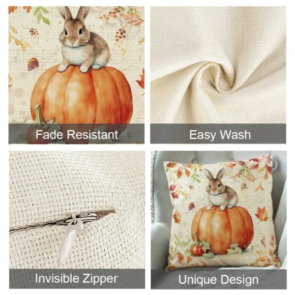 1pc/4pcs Happy Fall Pillow cover - Image 13