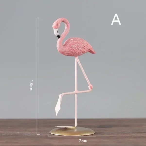 Creative Pink Resin Flamingo - Image 5