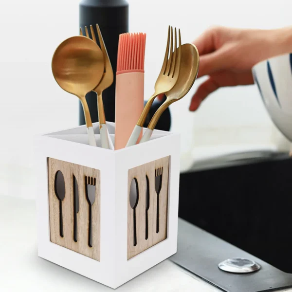 Wooden Utensils Holder - Image 3