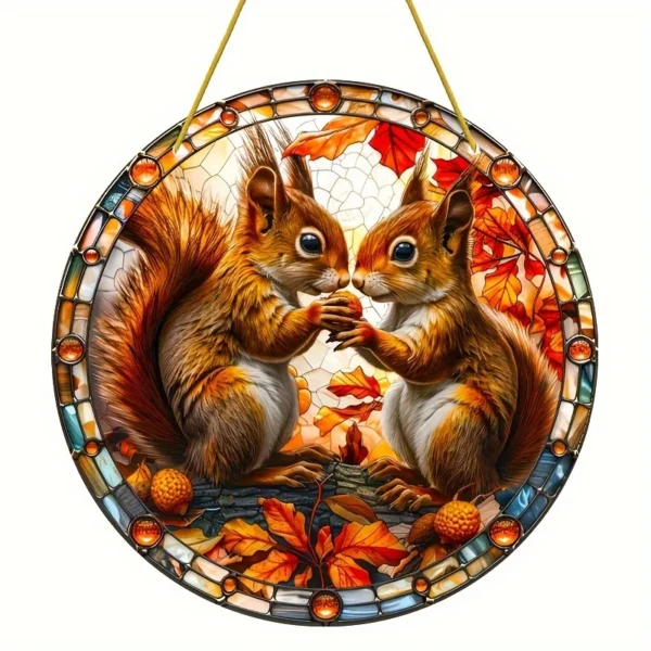 Acrylic Autumn Squirrel