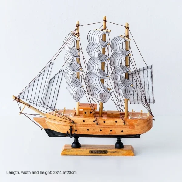 Wooden Sailboat Model - Image 10