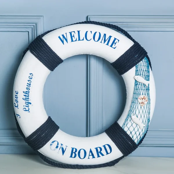 1pc Nautical Style Foam life buoy, Home Décor - Image 3