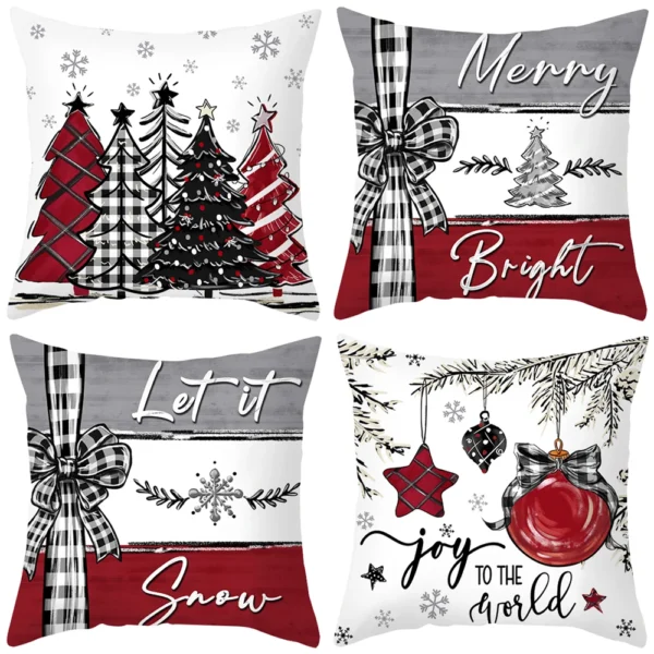 Christmas Cushion Cover Pillowcase - Image 51