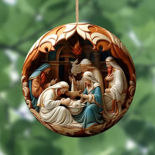 Cross-border 3D effect Christmas Nativity - Image 8