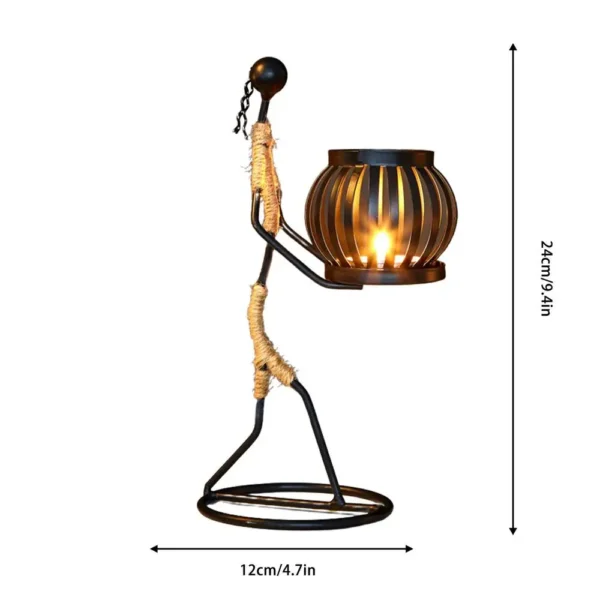 Creative African Iron Candle Holder - Image 22