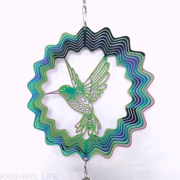 3D Hummingbird Wind Chimes Crystal Sun Catcher - Image 9