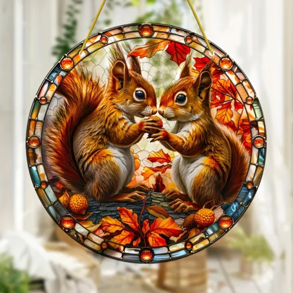 Acrylic Autumn Squirrel - Image 4