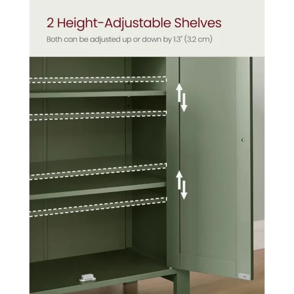 Cabinet Storage Unit with 2 Adjustable Shelves - Image 2