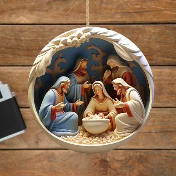 Cross-border 3D effect Christmas Nativity - Image 5