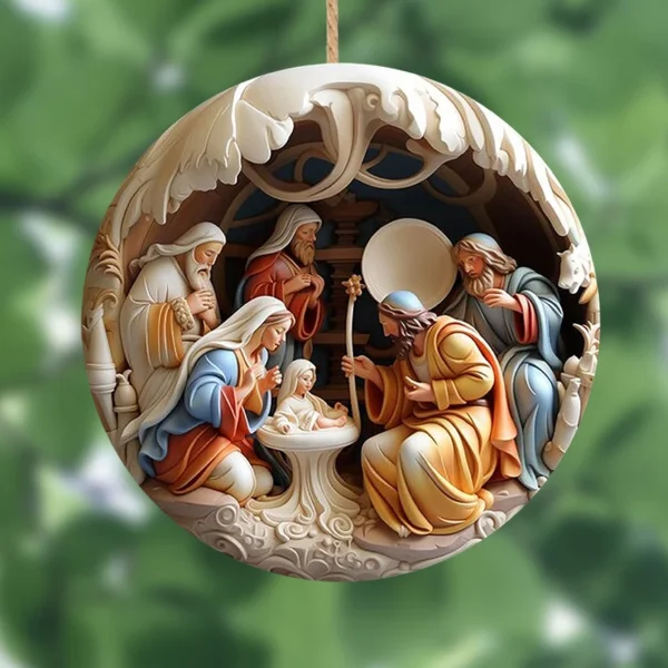 Cross-border 3D effect Christmas Nativity - Image 9