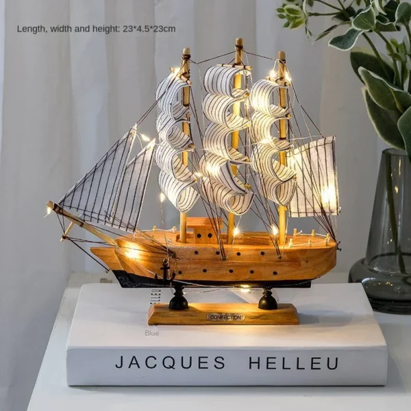 Wooden Sailboat Model - Image 22