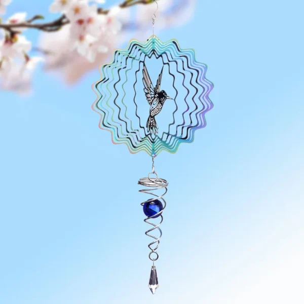 3D Hummingbird Wind Chimes Crystal Sun Catcher - Image 7