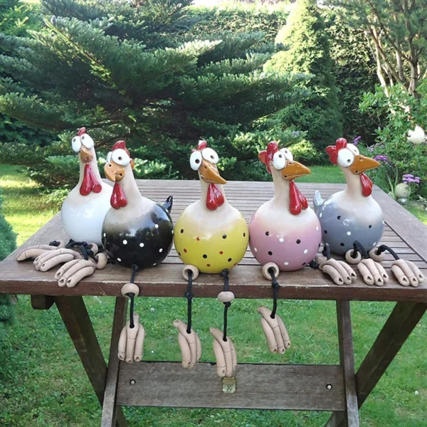 Decorative Chicken Statue - Image 5