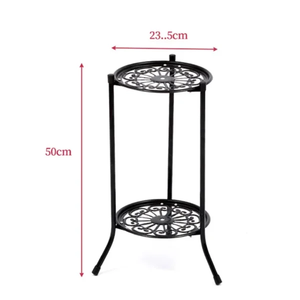 Double Layer Metal Plant Pot Stand - Image 6