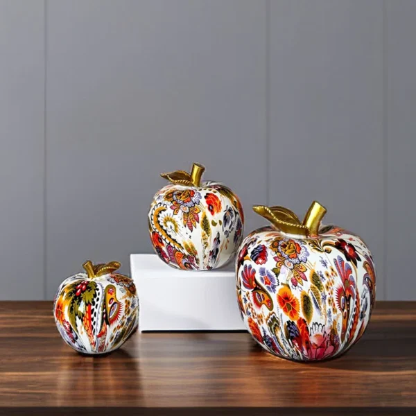 Decorative Resin Figure Apple - Image 2