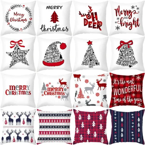 Christmas Cushion Cover Pillowcase - Image 2