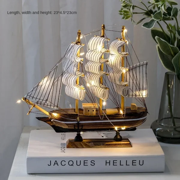 Wooden Sailboat Model - Image 14