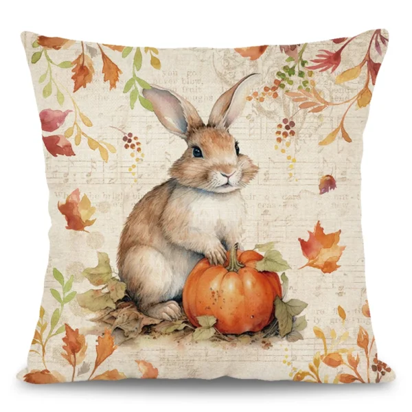 1pc/4pcs Happy Fall Pillow cover - Image 9